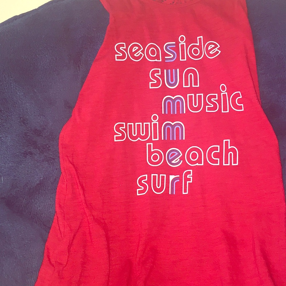 Cat and Jack red summer themed coverup/dress.